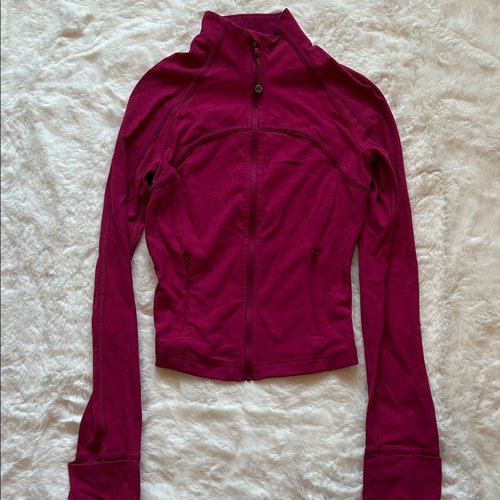Women's Pink Ribbed Lululemon Define Jacket